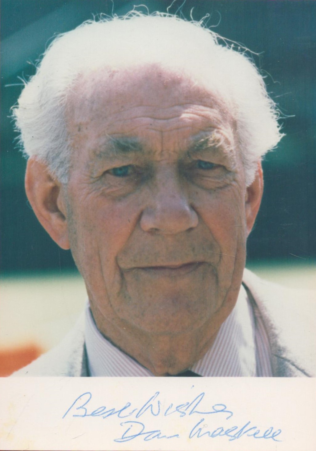 Dan Maskell signed 5x4 colour photo. Daniel Maskell CBE (11 April 1908 - 10 December 1992) was an