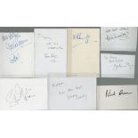 TV/FILM collection of signed album pages. Signatures such as Sean Maguire, Simone Kirby, Neil