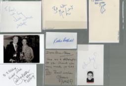 TV/FILM collection of signed album pages. Signatures from Carol Drinkwater, Judith Jacob, Ruthie