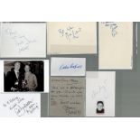 TV/FILM collection of signed album pages. Signatures from Carol Drinkwater, Judith Jacob, Ruthie