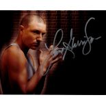 Lane Garrison Signed 10x8 inch Colour photo. Signed in silver ink. Good condition. All autographs