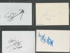 Music collection of signed album pages. Signatures from James Barbour, Shawn Colvin, Hal Ketchum and