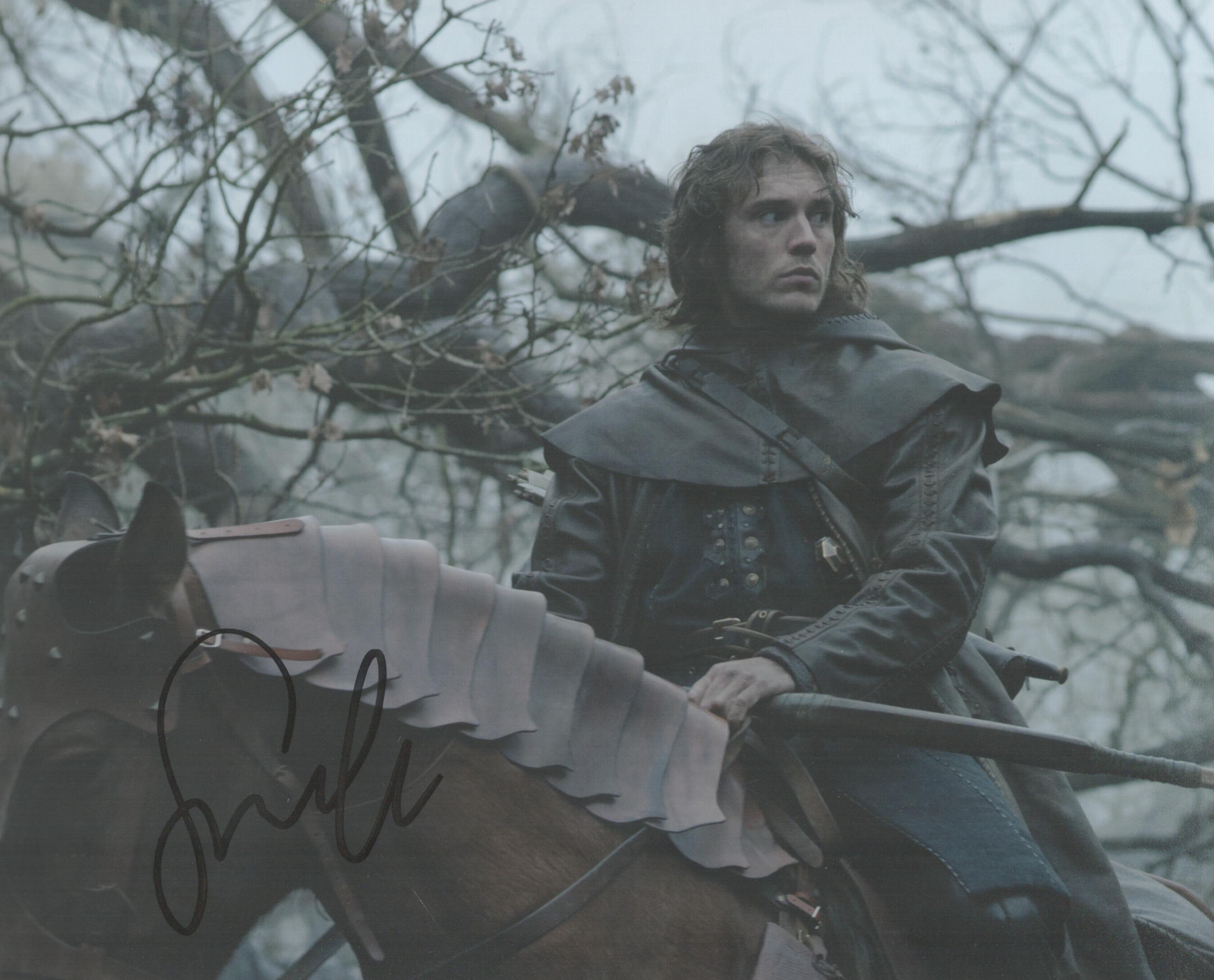 Sam Claflin signed 10x8 colour photo. Claflin is an English actor. After graduating from the