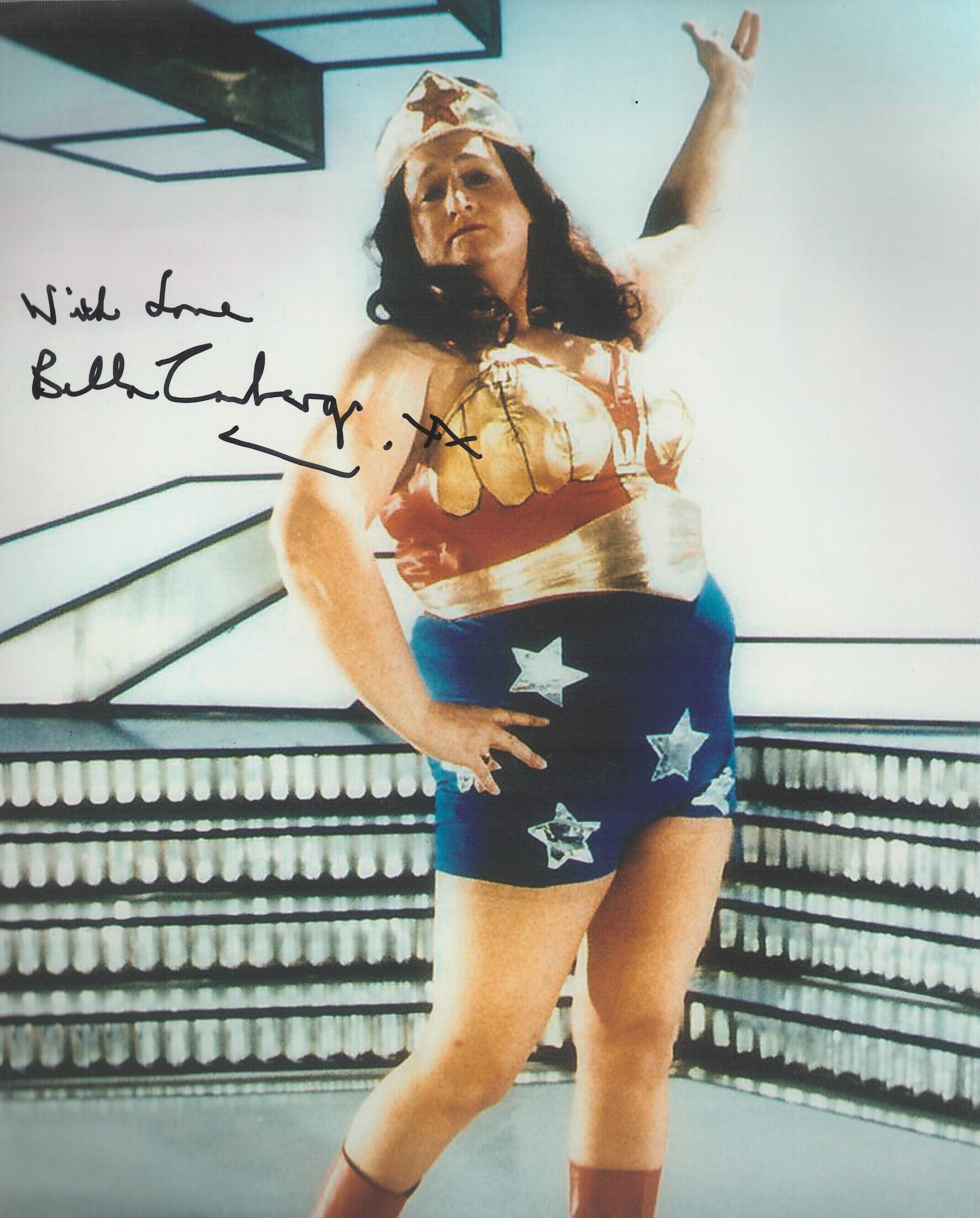 Bella Emberg signed 10x8 colour photo. Emberg (born Sybil Dyke, 16 September 1937 - 12 January 2018)