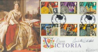 Annette Crosbie signed Queen Victoria FDC. 22/1/01 Isle of Man postmark. Good Condition. All