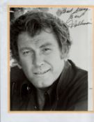 Earl Holliman signed 12x8 black and white photo. Comes with bio page. Good Condition. All autographs