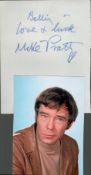 Mike Pratt large signature with unsigned photo. Good Condition. All autographs come with a