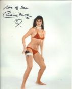 007 James Bond actress Caroline Munro signed The Spy Who Loved Me photo!. Good Condition. All
