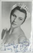 Beryl Grey signed 6x4 black and white photo. Dedicated. Ballerina. Good Condition. All autographs