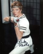 Doctor Who 8x10 photo signed by actress Rula Lenska. Good Condition. All autographs come with a