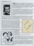 Gene Nelson signed album page. Comes with bio page. Good Condition. All autographs come with a