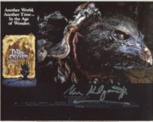 The Dark Crystal 8x10 fantasy movie photo signed by Michael Kilgarriff who played SkekUng. Good