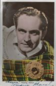 Fredric March signed 6x4 colour photo. Good Condition. All autographs come with a Certificate of