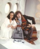 Doctor Who 8x10 photo signed by actor John Leeson who played K9 in the series. Good Condition. All