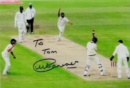 Monty Panesar signed 10x8 colour photo pictured in action for England in Test match cricket.