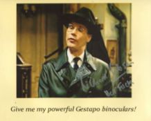 Allo Allo comedy 8x10 photo signed by actor Richard Gibson as Herr Flick. Good Condition. All