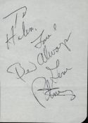Gene Pitney signature piece. Dedicated. Singer. Good Condition. All autographs come with a