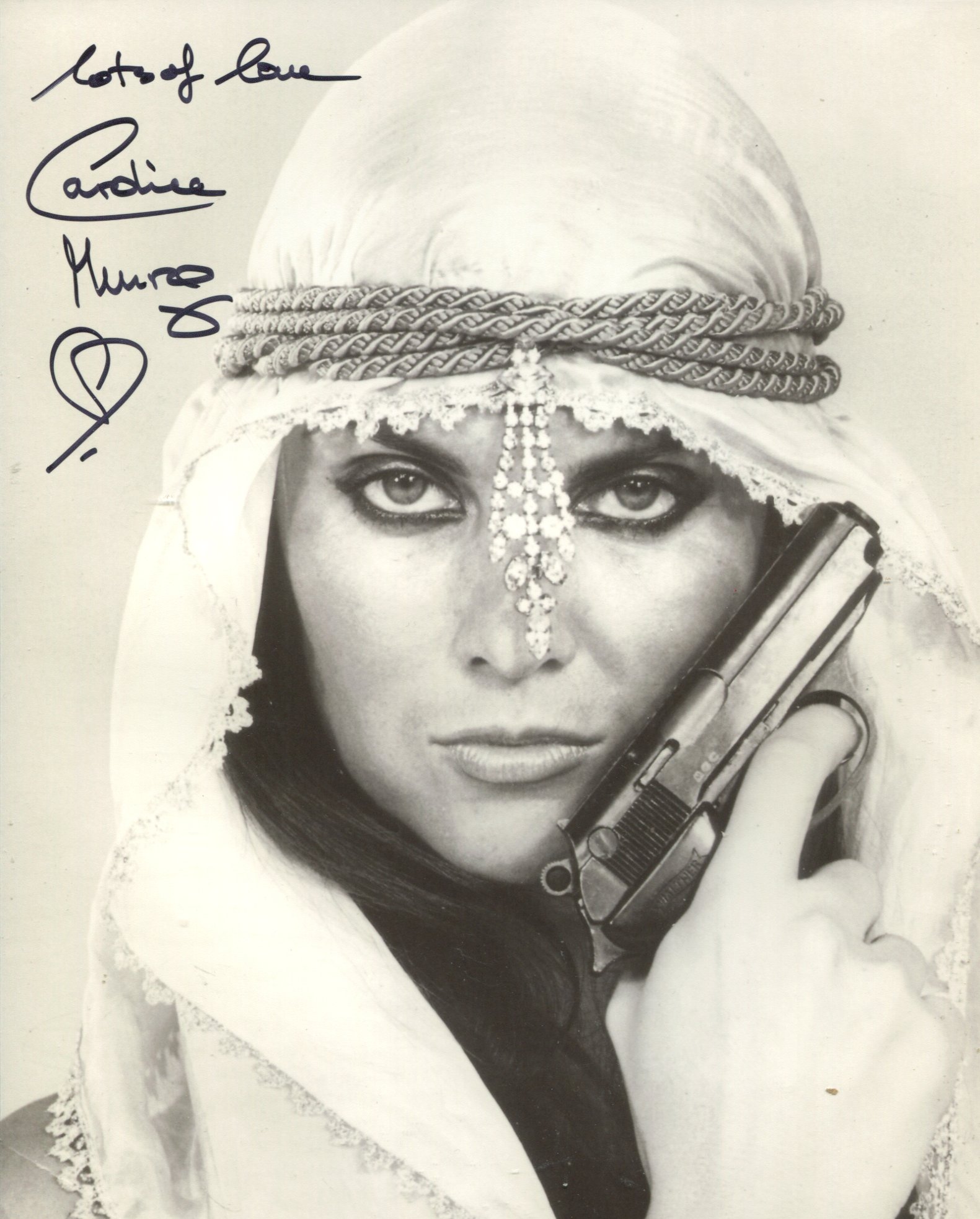 007 James Bond actress Caroline Munro signed The Spy Who Loved Me photo!. Good Condition. All