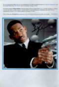 Will Smith signed 8x8 colour photo. Comes with bio page. Good Condition. All autographs come with