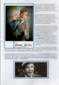 Sir Norman Wisdom signed 6x4 colour photo. Comes with bio page. Good Condition. All autographs