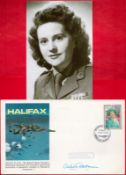 Odette Hallows (National Heroine) World War II Photo & Signed Limited Edition Flown FDC Halifax