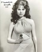 007 Bond girl Madeline Smith signed Live & Let Die 8x10 photo. Good Condition. All autographs come