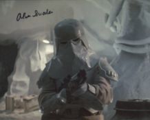 Star Wars A New Hope 8x10 action scene photo signed by stormtrooper Alan Swaden. Good Condition. All