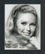 Veronica Carlson Mounted Signed Photo approx size 12 x 10 a British Actress known for her roles in