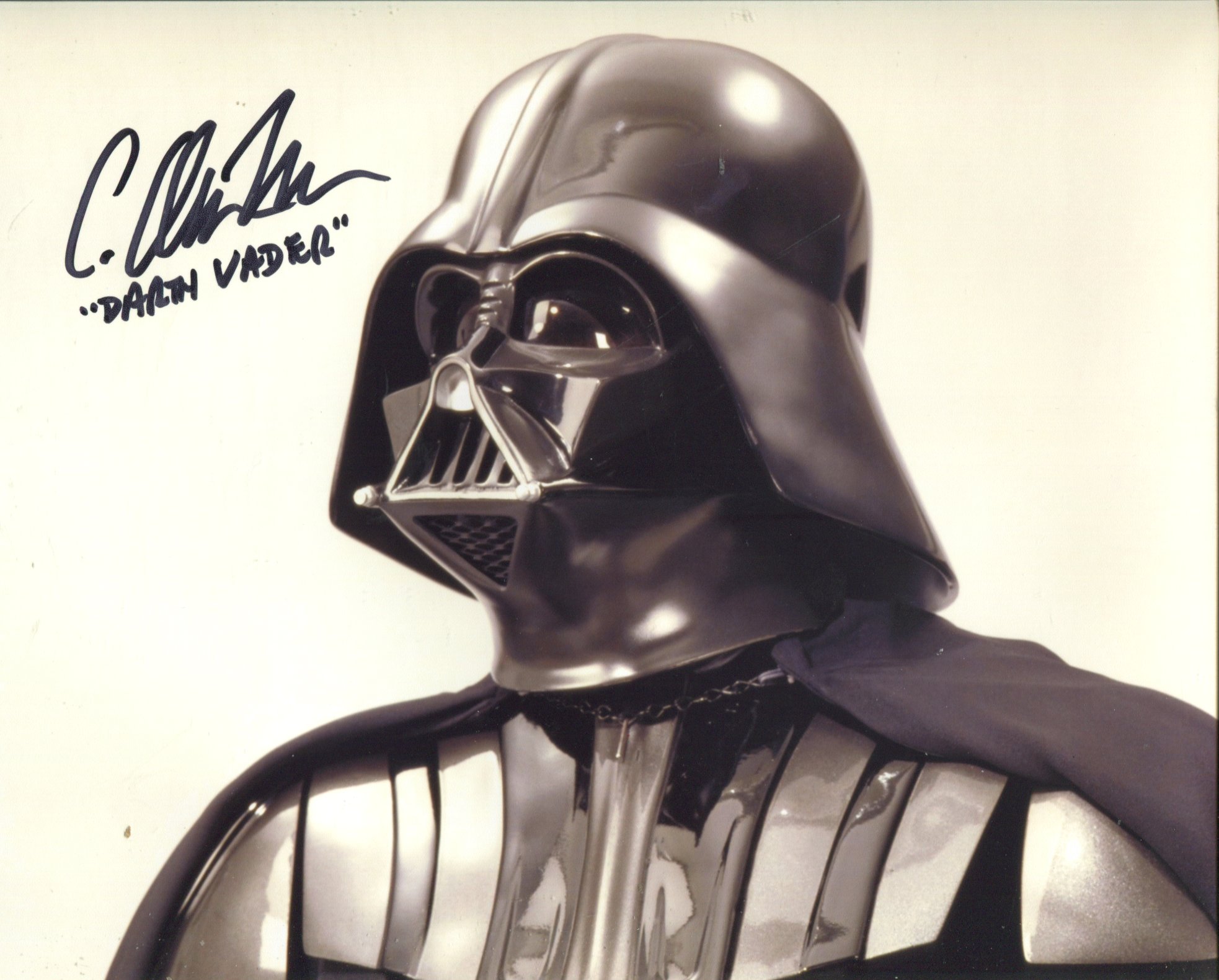 Star Wars The Phantom Menace Darth Vader body double actor C Andrew Nelson signed 8x10 photo. Good