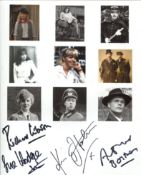 Allo Allo comedy 8x10 photo signed by FOUR main cast members in Kim Hartman, Richard Gibson,