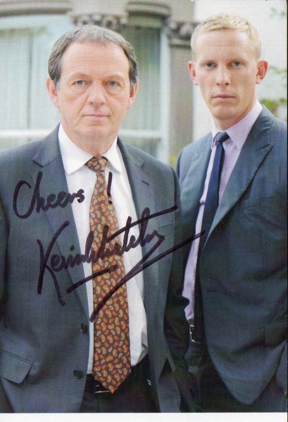 Morse/Lewis Kevin Whately signed postcard sized picture in character. Good Condition. All autographs