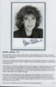 Eileen Atkins signed 6x4 black and white photo. Comes with bio page. Good Condition. All