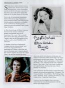 Francesca Annis signed 6x4 black and white photo. Comes with bio page. Good Condition. All