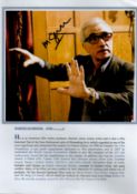 Martin Scorsese signed 8x8 colour photo. Comes with bio page. Good Condition. All autographs come