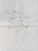 David Niven ALS. Good Condition. All autographs come with a Certificate of Authenticity. We