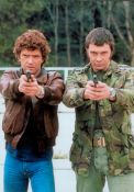 The Professionals collection. Includes 2 signed album pages. Signed by Lewis Collins, Martin Shaw