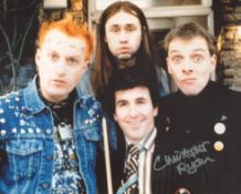The Young Ones comedy 8x10 photo signed by actor Christopher Ryan as Mike. Good Condition. All