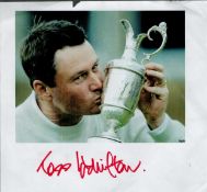 Todd Hamilton signed 8x8 Open Championship Winner colour magazine photo page. Good Condition. All