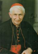 Cardinal Basil Hume signed 6x4 colour photo. Archbishop. Good Condition. All autographs come with