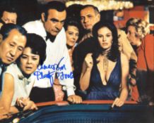 007 James Bond girl Lana Wood, stunning photo signed by Lana Wood from Diamonds are Forever. Good