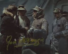 Star Wars A New Hope 8x10 scene photo signed by actor Jack McKenzie as Cal Alder. Good Condition.