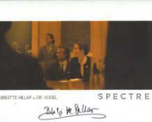 007 James Bond movie Spectre 8x10 photo signed by actress Brigitte Millar (Dr Vogel). Good