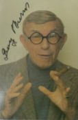 George Burns signed colour 6x4 promo photo. Actor. Good Condition. All autographs come with a