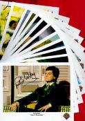 Dr Who Collection of 12 Signed Photos approx size 8 x 10 one duplicate, good condition. Good