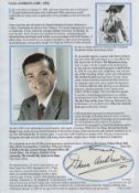 Dana Andrews signed album page. Comes with bio page. Good Condition. All autographs come with a