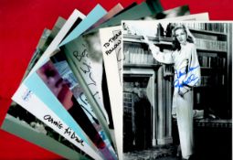 Films & TV Collection of 10 Signed photos approx size 8 x 10 includes Erin Brockovich, Lauren