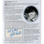 Robert Preston signed album page. Comes with bio page. Good Condition. All autographs come with a