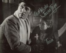 Dracula 1954 horror movie photo signed by actress Janina Faye. Good Condition. All autographs come