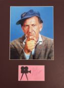 Actor, Jack Klugman mounted signature piece, overall size 16x12. This beautiful item features a