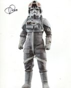 Star Wars Episode IV A New Hope 8x10 photo signed by stormtrooper and AT-AT driver Paul Jerricho.